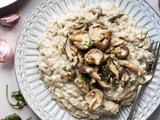 Vegan Mushroom Risotto With Truffle Oil