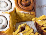 Vegan Pumpkin Cinnamon Rolls