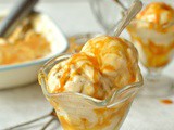 Vegan Roasted Banana Ice Cream With Rum Coconut Caramel Swirl