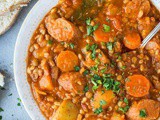 Vegan Sausage Casserole With Lentils And Farro