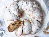 Vegan Stollen Wreath