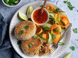 Vegan Thai Red Curry 'Fish' Cakes