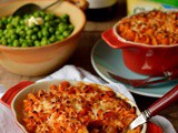 Vegetarian Cottage Pie With Garlic Butter Sweet Potato Mash