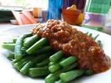 Blanched Green Beans with Sambal Sauce