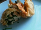 Chicken Feta Cheese and Coriander Wantons