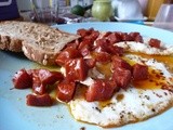 Sunny Side Ups with Chorizo Bits