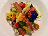 Greek Salad With Edible Flowers, Andrea’s Recipe