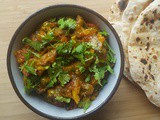 Masala Baigan Bharta | Charred Aubergine in Spiced Tomato Sauce