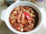 Baked apple “notella” oats