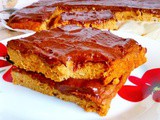 Beauty food pumpkin bars and healthy chocolate ganache