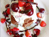 Black forest wholemeal vegan pancakes