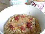 Cinnamon raisin cashew quinoa porridge