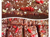 Fudgey flourless peanut butter “hemp”tation brownies