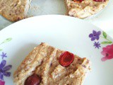 Healthier cherry bakewell blondies