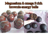 Omega 3 & magnesium rich brownie energy balls