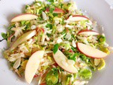 Simple sweet brussel sprout & apple salad