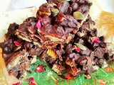 Spiced chocolate orange fruit & nut slices