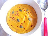 Thick creamy chilli peanut butter sweet potato soup