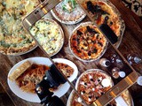 Flatlay Conversations: Four Pizzas for FourScene at Nonna's Pasta & Pizzeria