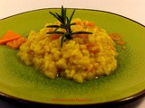 Risotto alla zucca profumato al rosmarino