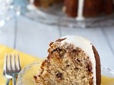 Banana Chocolate Chip Bundt Cake with Rum Glaze