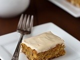 Maple Blondies with Maple Butter Frosting