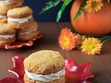 Pumpkin Whoopie Pies with Maple Cream Cheese Filling