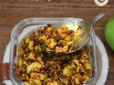 Raw Mango Pachadi Recipe | How to make Raw Mango Pachadi | (Mamidikaya mukkala Pachadi Andhra style)