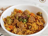 Soya Biryani Recipe | How to make Soya biryani | Soya Pulao Recipe | (Protein rich rice )