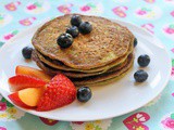 Egg Free Sugar-Free Watercress Banana Pancakes