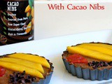 Plum Avocado No Bake Tart With Creative Nature Cacao Nibs