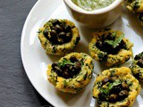 Steamed Lentil Fenugreek Baskets With Green Chickpea Salad