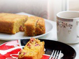 Vegan Orange Cranberry And Almond Polenta Cake