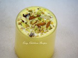 Badam milk, kesar badam milk, chilled kesar badam milk