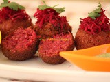 Beetroot falafal