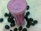 Black grapes lassi