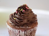 Chocolate cupcake with chocolate ganache