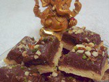 Double-chocolate burfi