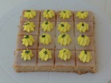 Eggless lemon bars / lemon fudge