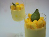 Eggless n gelatin free mango mousse