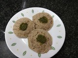 Singhara atta idli / chestnut flour idli