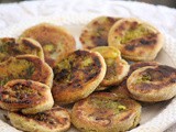 Whole wheat stuffed pinwheel / aloo rolls