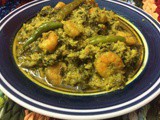 Coconut-Shrimp With Taro Leaves/Kchupata Chingri