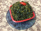 Diabetic Friendly Recipe-Fenugreek Leaves Fry/Methi Shak Bhaja