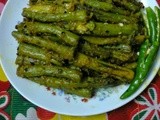 Dry Curry Of Taro Stolons (Kochur Loti)/Bengali Loti Paturi