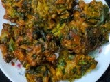 Easy Snacks  -  Malabar Spinach  Leaves (Pui Pata) Pakora
