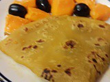 Healthy Breakfast —Mango Crepes (Without Egg)
