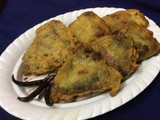 Home Made Bengali Snacks–Stuffed Pumpkin Leaves With Bombay Duck/Kumro Pata And Lote Mach
