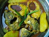 Kali Baush Fish (Orange-fin Labeo) Gravy/Kali Baush Mach Curry