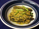 Ladies Finger In Mustard Seeds Paste/Bengali Shorshe Dherosh